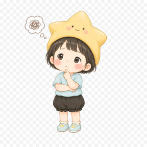 悩む人
